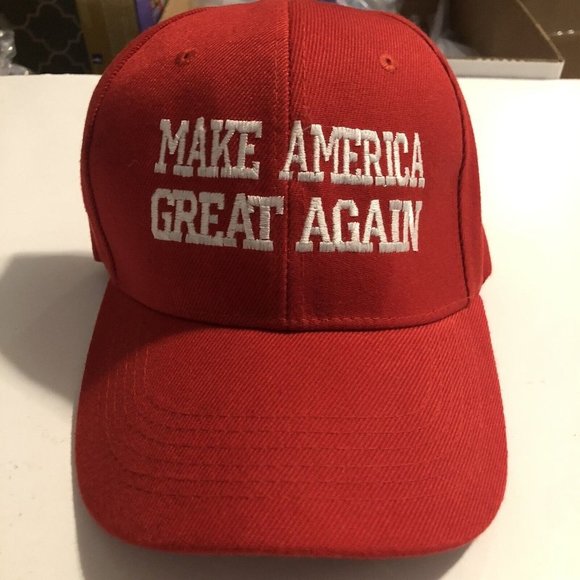 Trump President Make America Great Again MAGA Baseball Cap Hat RED Strap back